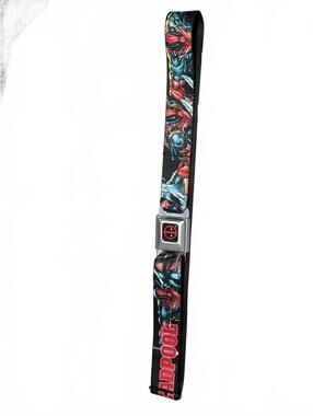 Buckle-Down Deadpool Adjustable Belt with Metal Buckle